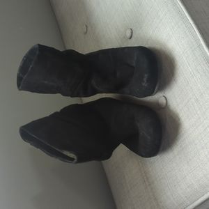 EMU Black Suede Boots Kimba Size 8